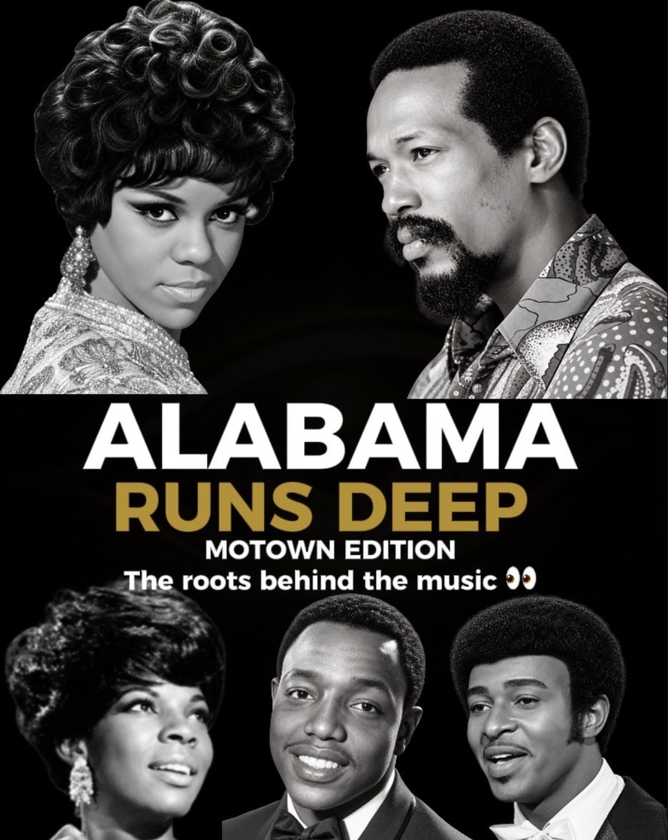 Alabama Runs Deep — Motown Edition original collage artwork