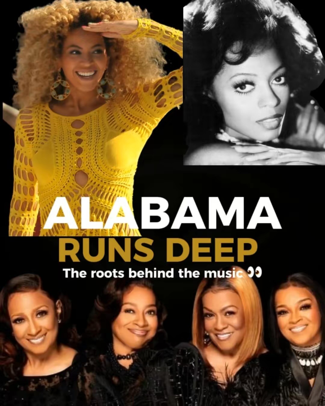 Alabama Runs Deep — Original Music Edition original collage artwork