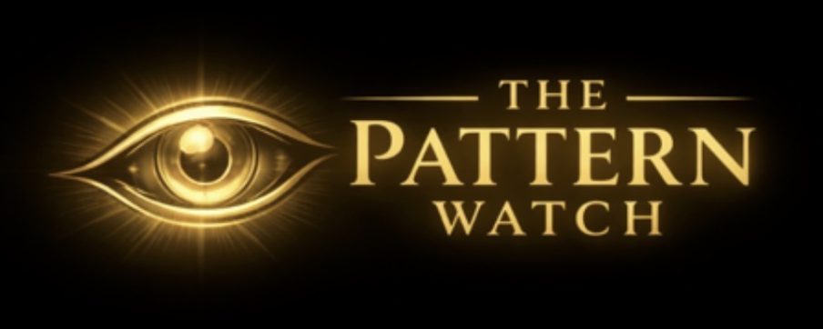 The Pattern Watch official glowing gold eye logo